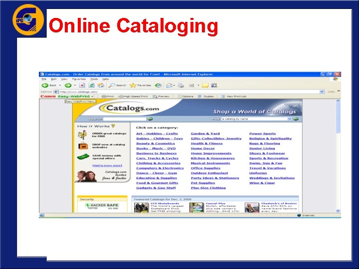 Online Cataloging 