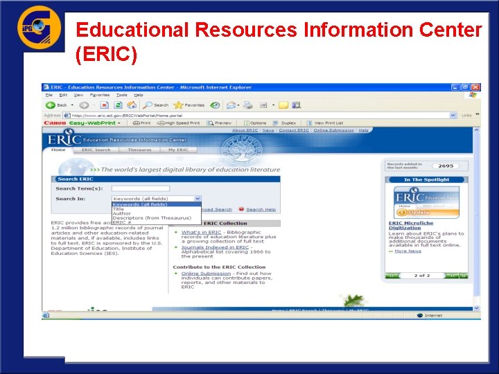 Educational Resources Information Center (ERIC) 