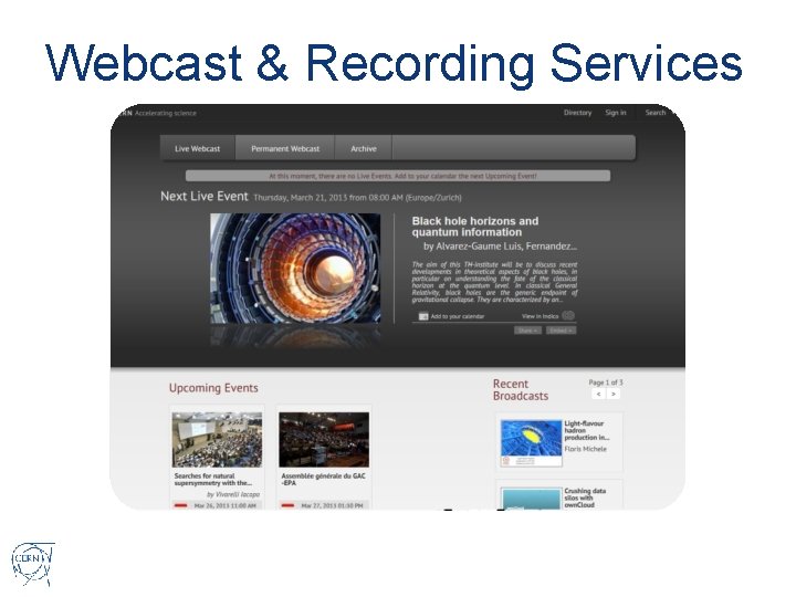 Webcast & Recording Services 