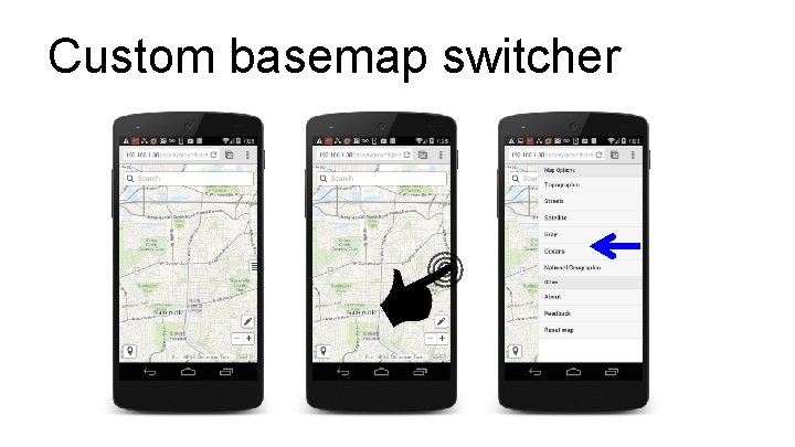 Custom basemap switcher 