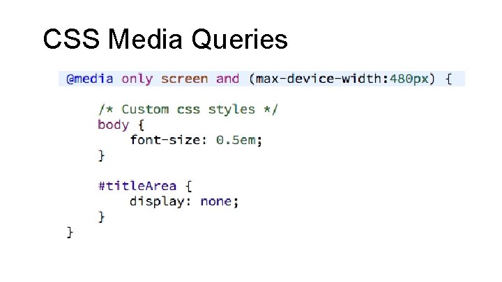 CSS Media Queries 