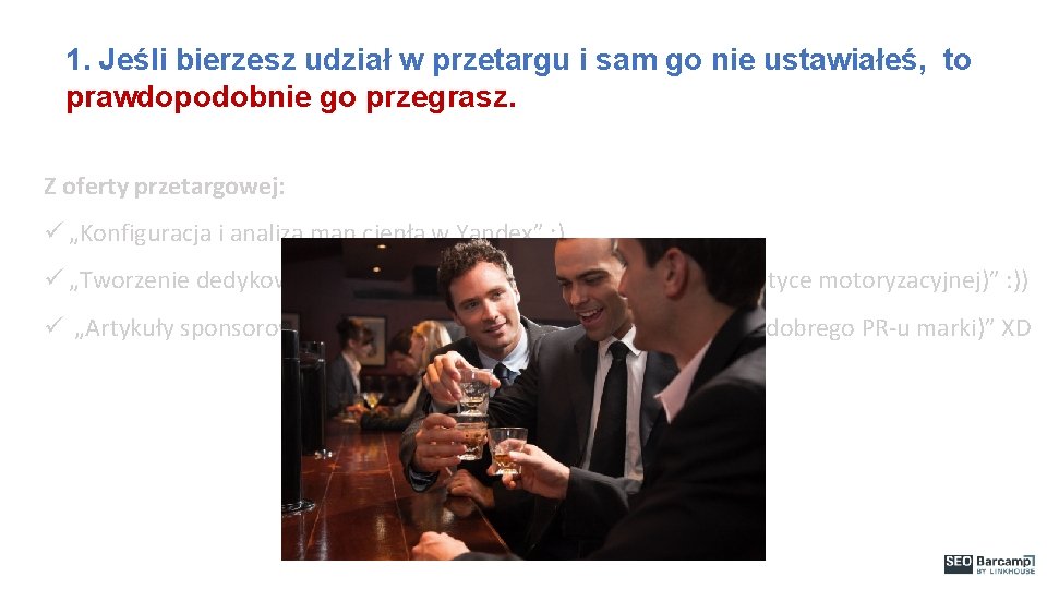 1. Jeśli bierzesz udział w przetargu i sam go nie ustawiałeś, to prawdopodobnie go