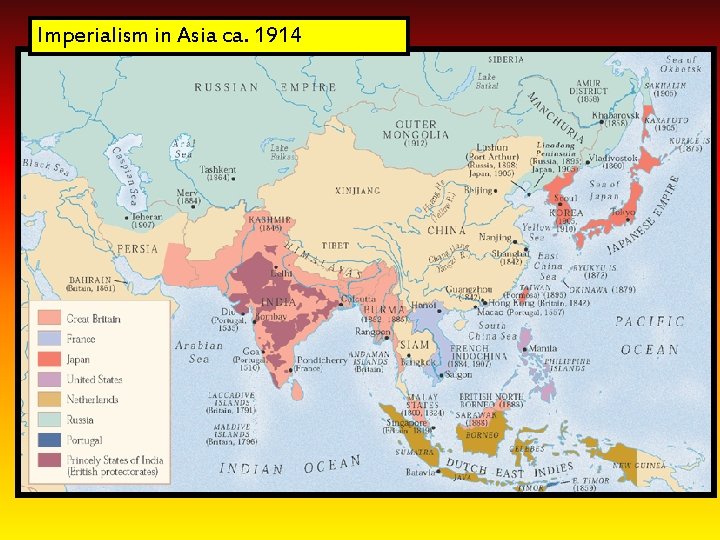 Imperialism in Asia ca. 1914 