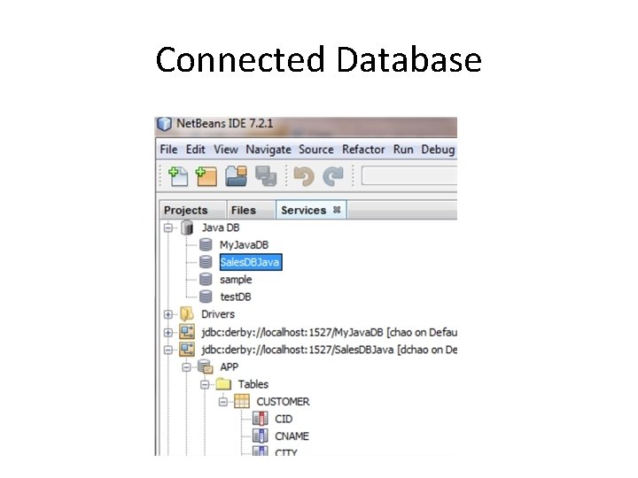 Connected Database 