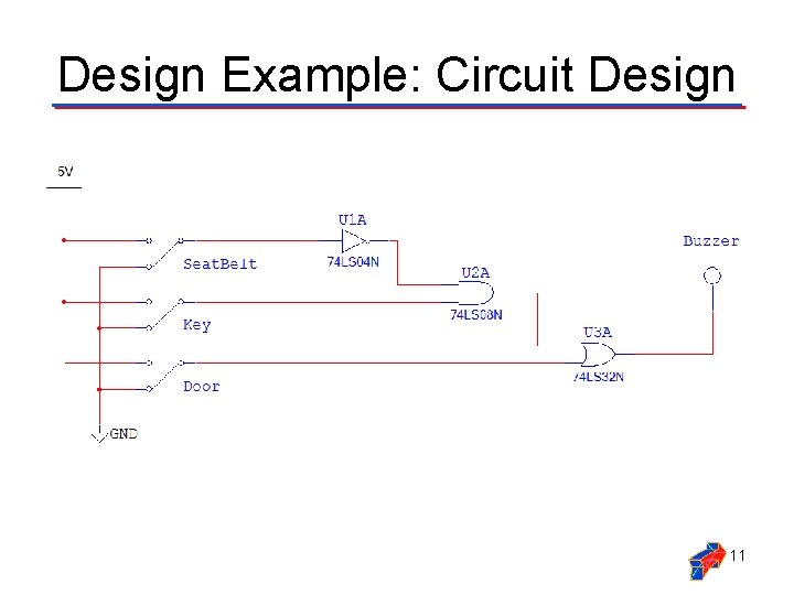 Design Example: Circuit Design 11 