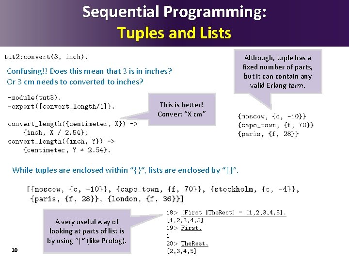 Sequential Programming: Tuples and Lists Confusing!! Does this mean that 3 is in inches?