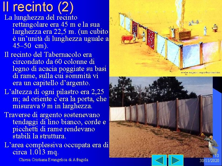 Il recinto (2) La lunghezza del recinto rettangolare era 45 m e la sua