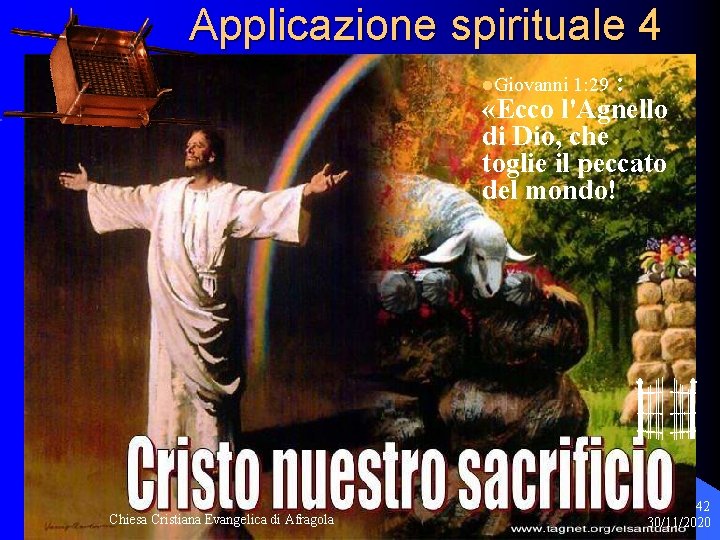 Applicazione spirituale 4 : «Ecco l'Agnello di Dio, che toglie il peccato del mondo!