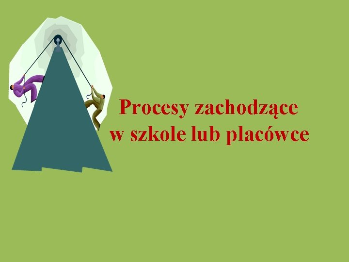  Procesy zachodzące w szkole lub placówce 