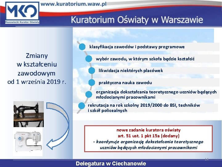 klasyfikacja zawodów i podstawy programowe Zmiany w kształceniu zawodowym od 1 września 2019 r.