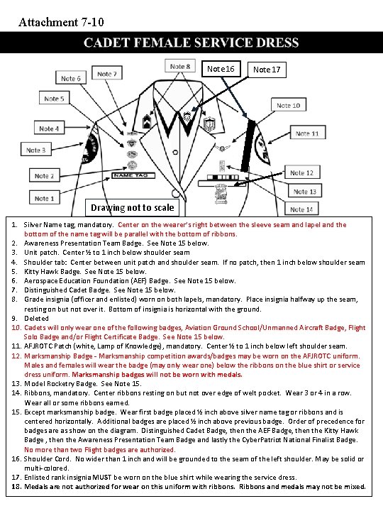 Attachment 7 -10 Note 16 Note 17 Drawing not to scale 1. Silver Name
