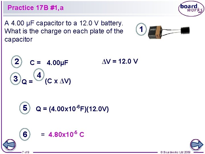 Practice 17 B #1, a A 4. 00 µF capacitor to a 12. 0
