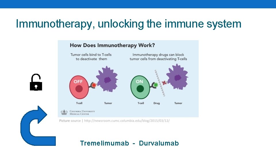 Immunotherapy, unlocking the immune system Tremelimumab - Durvalumab 