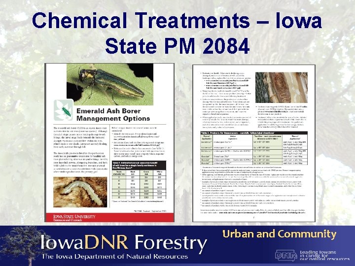 Chemical Treatments – Iowa State PM 2084 Urban and Community 
