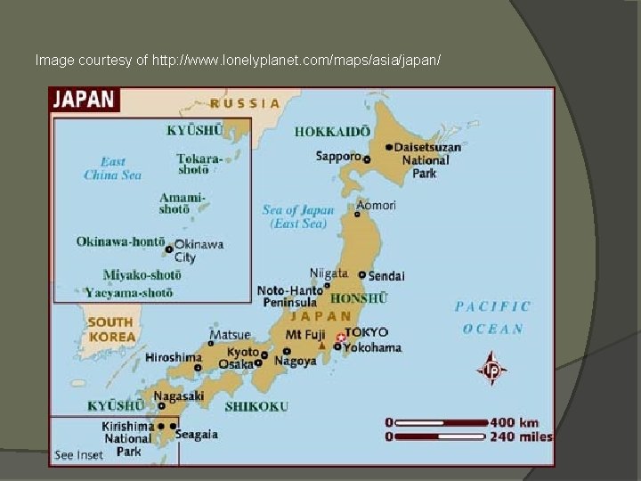 Image courtesy of http: //www. lonelyplanet. com/maps/asia/japan/ 