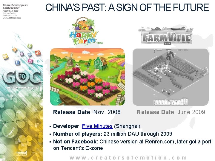 CHINA’S PAST: A SIGN OF THE FUTURE Release Date: Nov. 2008 § § §