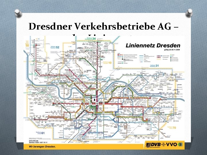 Dresdner Verkehrsbetriebe AG – das Liniennetz 