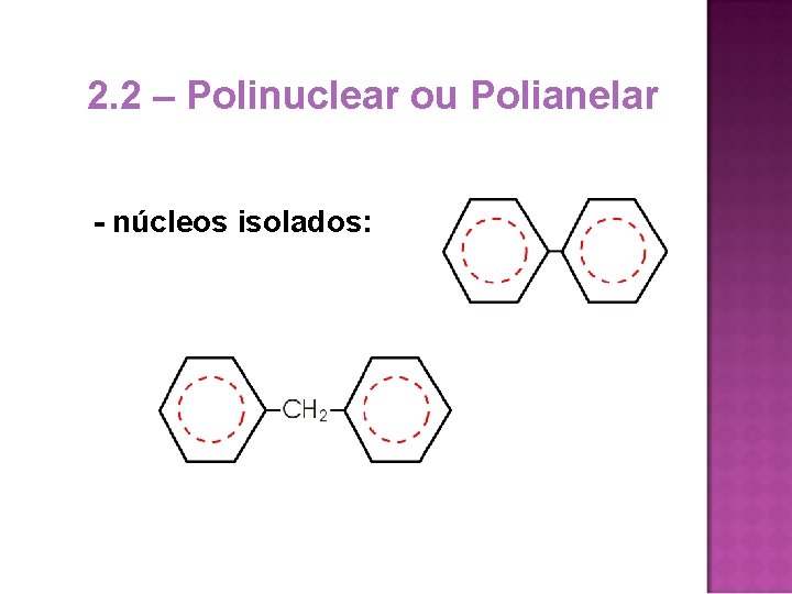 2. 2 – Polinuclear ou Polianelar - núcleos isolados: 2. 2 – Polinuclear ou Polianelar - núcleos isolados: