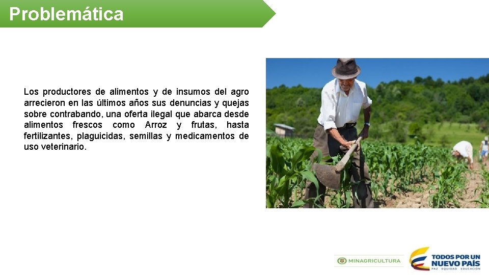 Problemática Los productores de alimentos y de insumos del agro arrecieron en las últimos