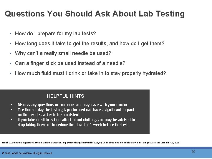 Questions You Should Ask About Lab Testing • How do I prepare for my
