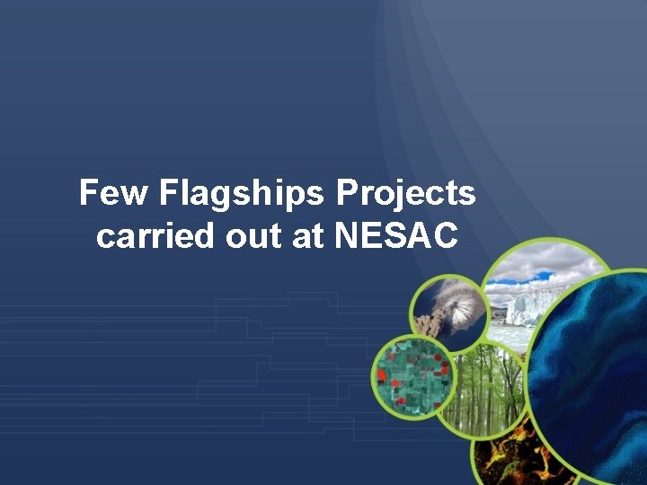 Few Flagships Projects carried out at NESAC 