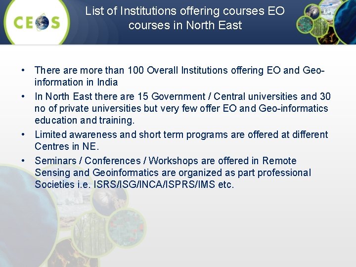 List of Institutions offering courses EO courses in North East • There are more