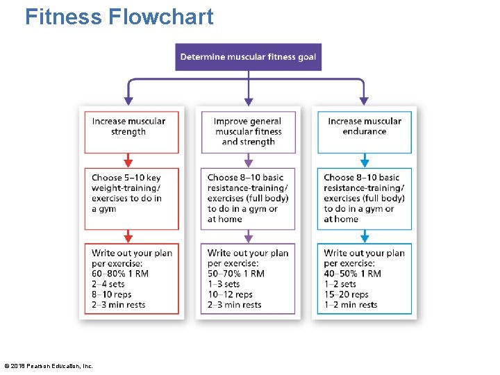 Fitness Flowchart © 2018 Pearson Education, Inc. 