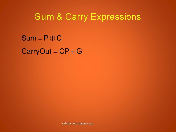 Sum & Carry Expressions svbitec. wordpress. com 