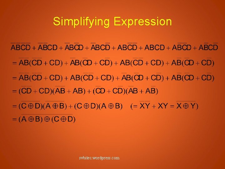 Simplifying Expression svbitec. wordpress. com 