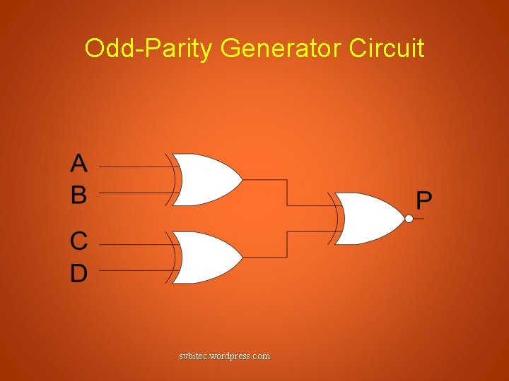 Odd-Parity Generator Circuit svbitec. wordpress. com 