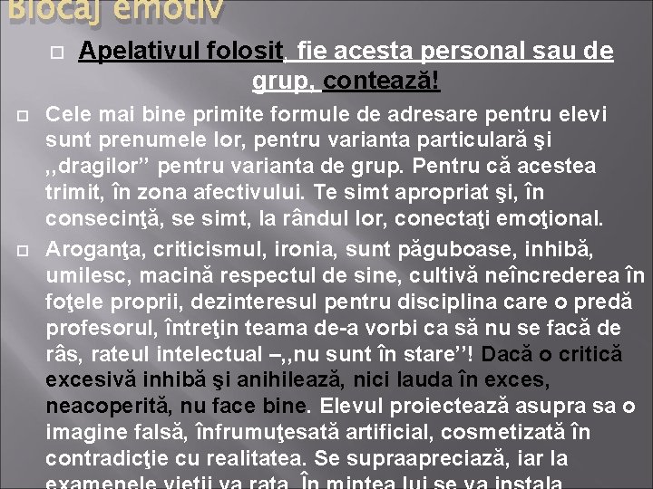 Blocaj emotiv Apelativul folosit, fie acesta personal sau de grup, contează! Cele mai bine Blocaj emotiv Apelativul folosit, fie acesta personal sau de grup, contează! Cele mai bine