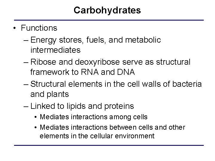 Carbohydrates Carbohydrates Hydrates of carbon C H O