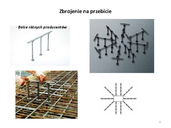 Zbrojenie na przebicie - Bolce różnych producentów 9 