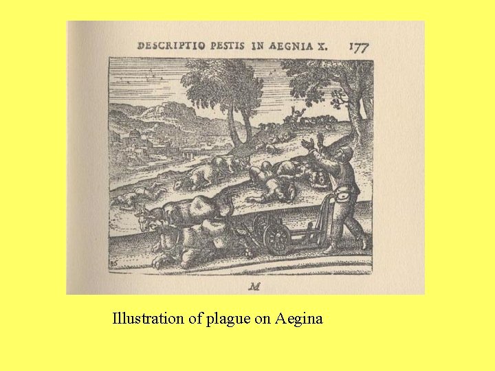 Illustration of plague on Aegina 