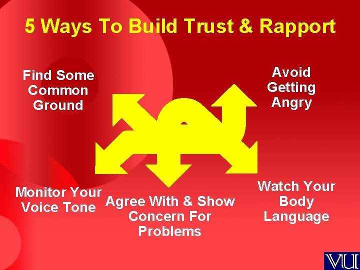 5 Ways To Build Trust & Rapport Find Some Common Ground Monitor Your Voice