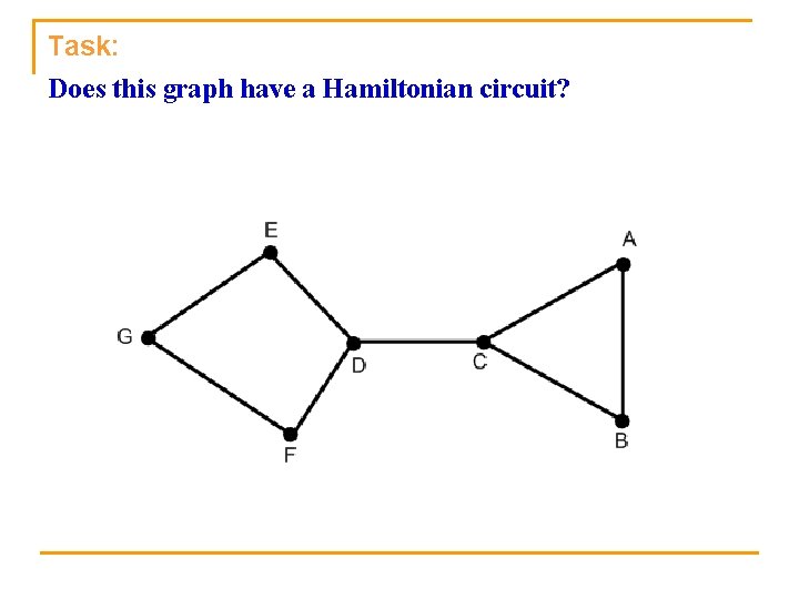Task: Does this graph have a Hamiltonian circuit? 