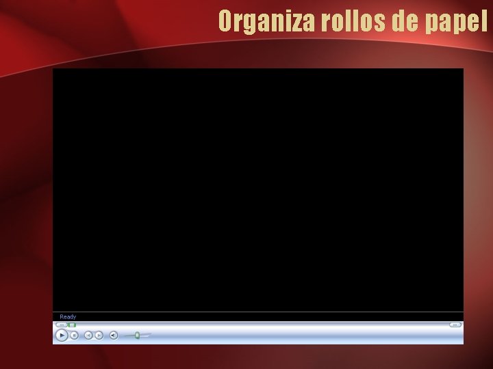 Organiza rollos de papel 