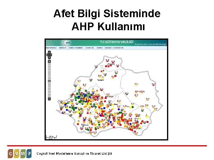 Afet Bilgi Sisteminde AHP Kullanımı 