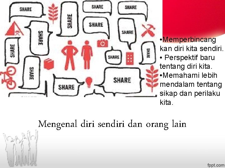 • Memperbincang kan diri kita sendiri. • Perspektif baru tentang diri kita. • • Memperbincang kan diri kita sendiri. • Perspektif baru tentang diri kita. •