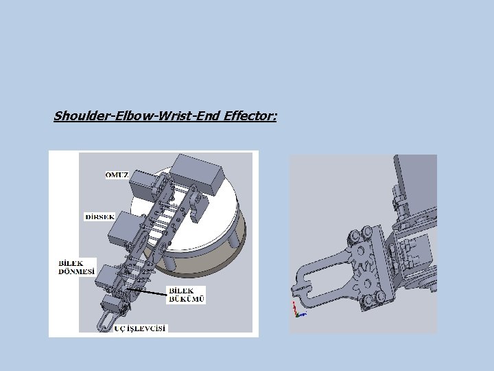 Shoulder-Elbow-Wrist-End Effector: 