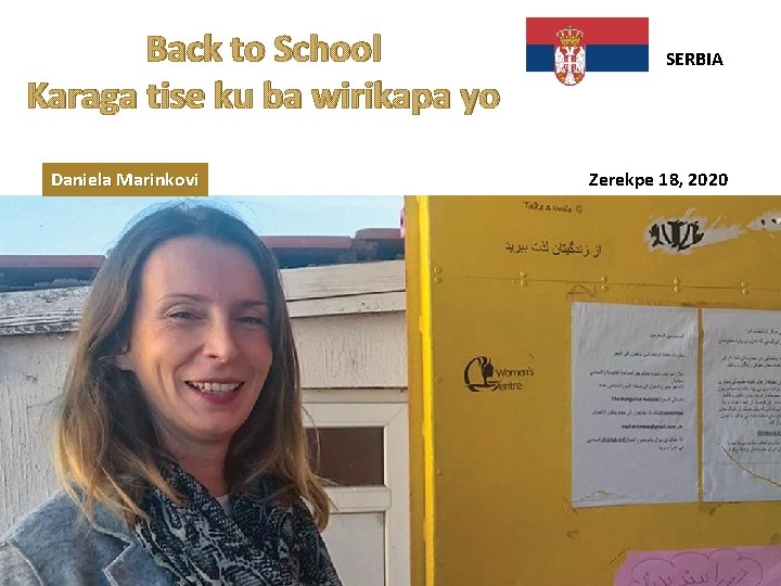 Back to School Karaga tise ku ba wirikapa yo Daniela Marinkovi SERBIA Zerekpe 18,