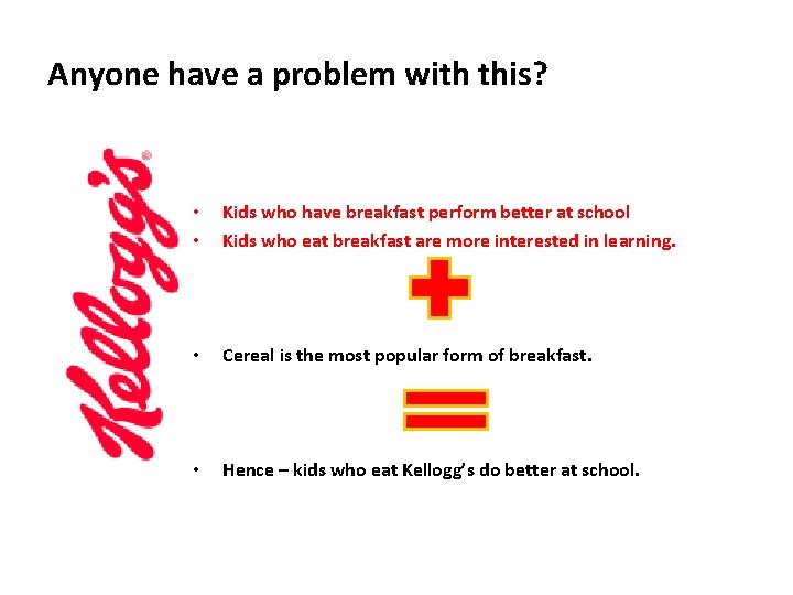 Anyone have a problem with this? • • Kids who have breakfast perform better