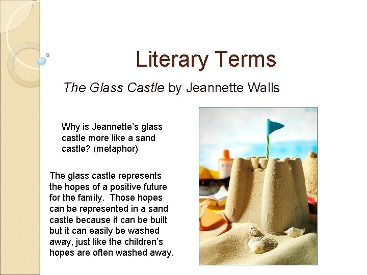 Literary Terms The Glass Castle By Jeannette Walls