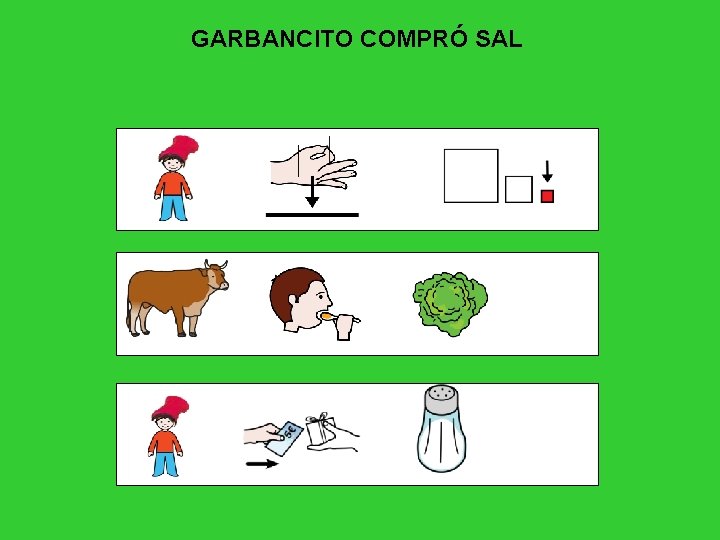 GARBANCITO COMPRÓ SAL 