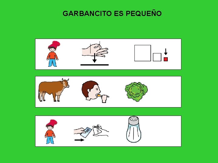 GARBANCITO ES PEQUEÑO 