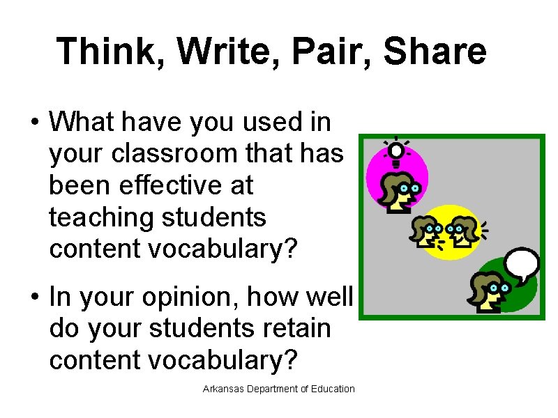Think, Write, Pair, Share • What have you used in your classroom that has