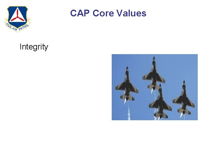 CAP Core Values - Integrity 