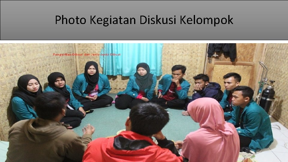 Photo Kegiatan Diskusi Kelompok 