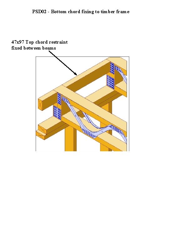 PSD 02 - Bottom chord fixing to timber frame 47 x 97 Top chord