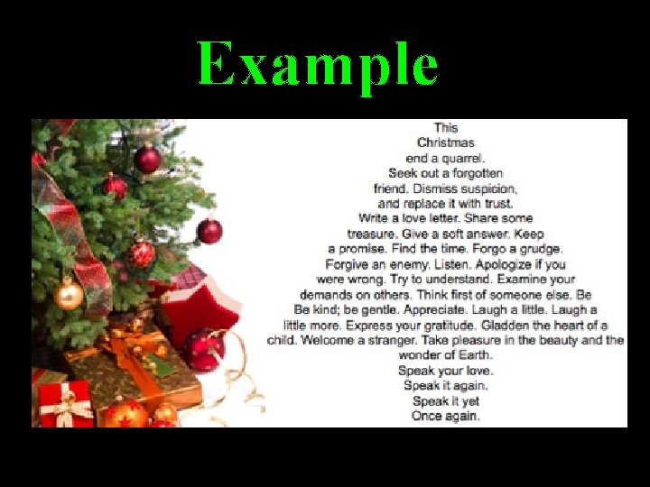 Example Example
